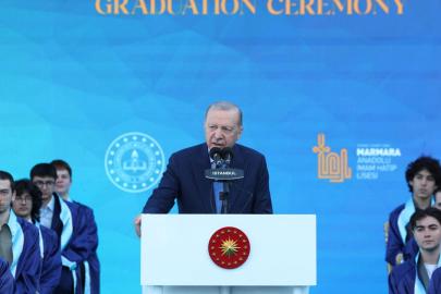 Cumhurbaşkanı Erdoğan, İTO Marmara Anadolu İmam Hatip Lisesi Mezuniyet Töreni'ne katıldı