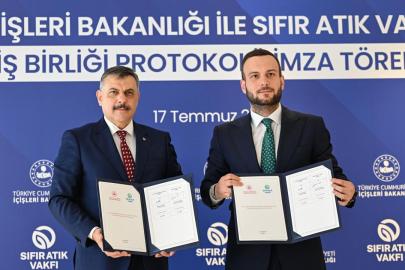 İçişleri Bakanlığı ile Sıfır Atık Vakfı arasında 'sıfır atık' işbirliği protokolü imzalandı