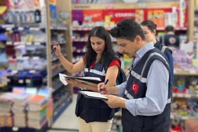 Kırtasiye ürünlerinde sıkı denetim: 5,9 milyon ürün incelendi